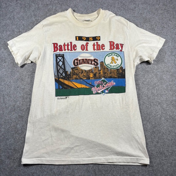 Stedman Other - Vintage 1989 World Series Battle of the Bay Giants vs Athletics Shirt Mens L